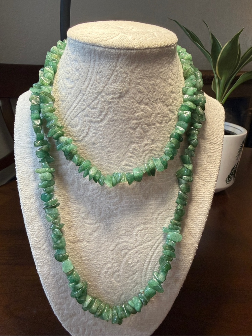 Double Strand Green Chip Stone Necklace - Women Jewelry